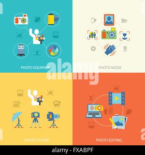 Photography Icons Flat Design Stock Vector Image & Art - Alamy