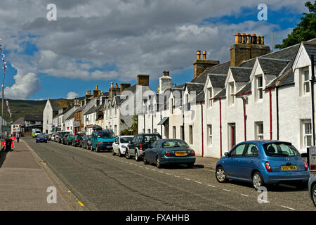 Row of houses in Shore Street, Ullapool, Ross-shire, Scotland, United Kingdom Stock Photo