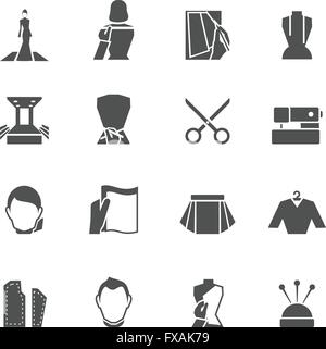 Clothes button icons set vector purple square isolated on white ...
