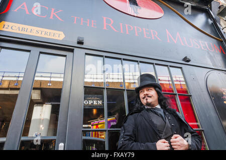 England, London, Whitechapel, Cable Street, Jack The Ripper Museum Stock Photo