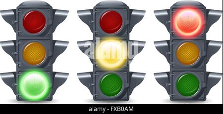 Traffic lights. Set Stock Vector Image & Art - Alamy