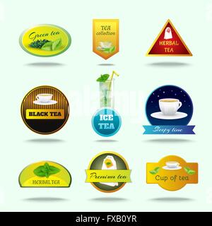Tea labels set Stock Vector Image & Art - Alamy
