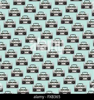 old vintage radio Stock Vector