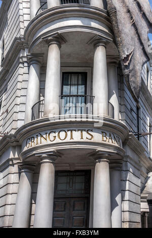 Gringotts Bank Exterior Diagon Alley At The Wizarding World Of Harry Potter Universal Studios Theme Park Florida Stock Photo