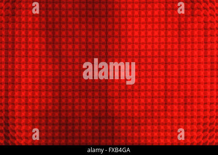 Red abstract background, out of focus LED lights Stock Photo
