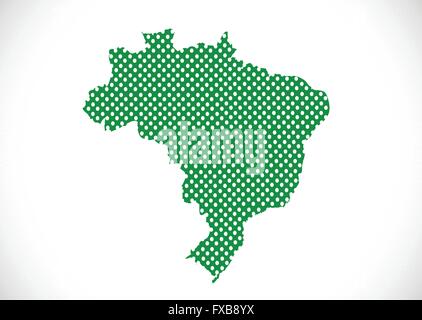 Brazil flag theme idea design Stock Vector