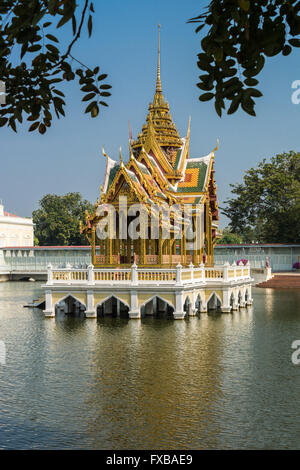 Bang Pa-In Palace Aisawan Thiphya-Art-Divine Seat of Personal Freedom, near Bangkok, Thailand Stock Photo