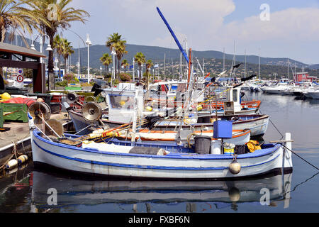 Port of Cavalaire-sur-Mer in France Stock Photo