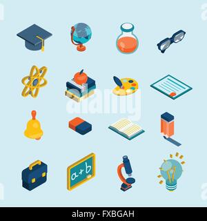 Vector isometric school mathematics classroom Stock Vector Image & Art ...