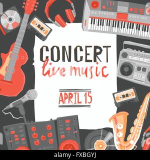 Music Concert Poster Stock Vector