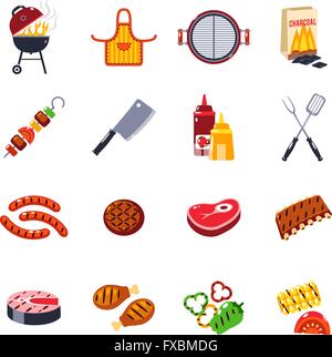 Steak Meat Beef Icon Set Vector Stock Vector Image & Art - Alamy