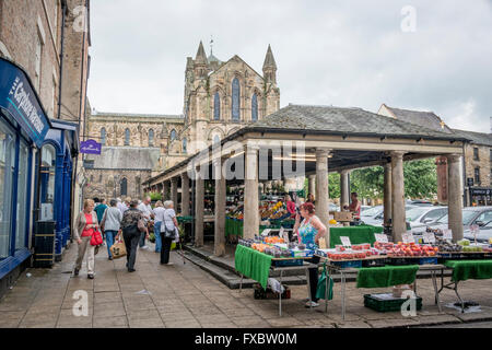 Hexham Market, Northumberland Stock Photo