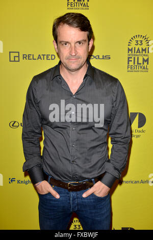 Miami International Film Festival 2016 held at Olympia Theater At Gusman Hall - Closing Ceremony  Featuring: Lorenzo Vigas Where: Miami, Florida, United States When: 12 Mar 2016 Stock Photo