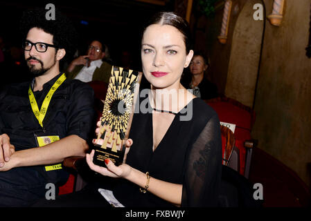 Miami International Film Festival 2016 held at Olympia Theater At Gusman Hall - Closing Ceremony  Featuring: Dolores Fonzi Where: Miami, Florida, United States When: 12 Mar 2016 Stock Photo