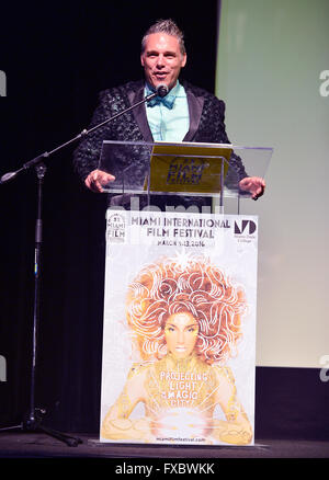 Miami International Film Festival 2016 held at Olympia Theater At Gusman Hall - Closing Ceremony  Featuring: Jaie Laplante Where: Miami, Florida, United States When: 12 Mar 2016 Stock Photo