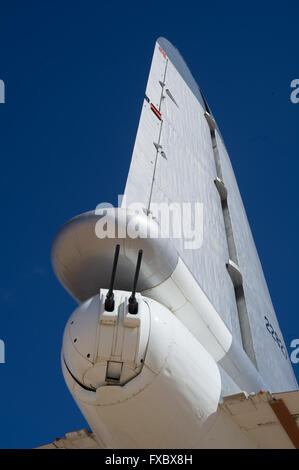 Airplane storage yard outside a air museum with various planes and parts Stock Photo