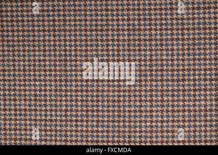 Brown classic tweed textile surface. Fashion, textures and backgrounds Stock Photo