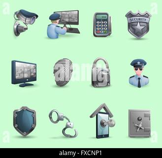 Lock icons set, security symbols, open and closed padlock, vector ...