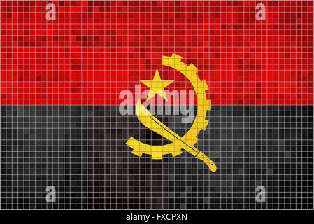 Flag of Angola Stock Vector