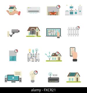 Smart house icons set. Internet of things concept. Smart home element ...