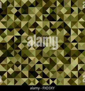 Dark green color triangle mosaic background Stock Vector