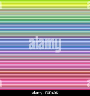 Multicolored horizontal line pattern background Stock Vector