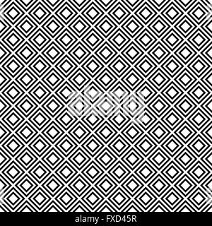 Seamless black and white square pattern Stock Vector