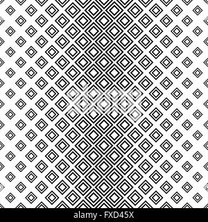 Seamless monochrome square pattern design Stock Vector