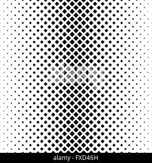 Seamless black white vector square pattern Stock Vector
