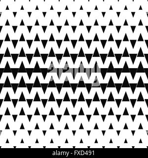 Repeat monochrome abstract triangle pattern Stock Vector