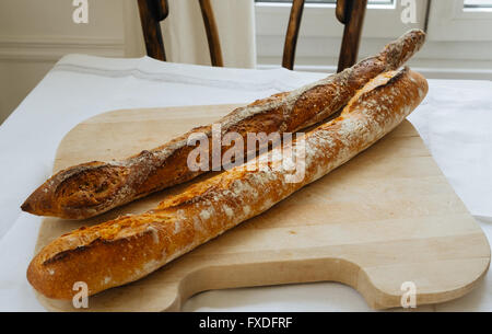 Baguette bread Stock Photo