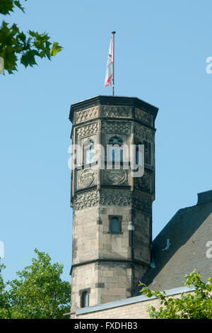 Köln, Rheinuferpromenade, Turm vom Stapelhaus, Stock Photo