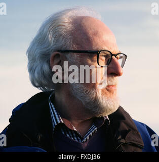 Head shot of Professor Emeritus, John (Jack) Wilson Foster, Irish literary critic and cultural commentator, author of several works on the Titanic Stock Photo