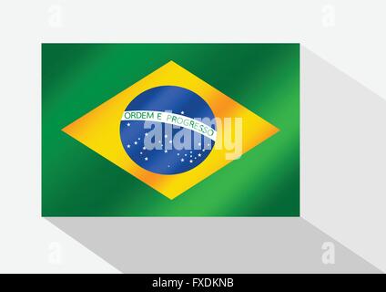 Brazil flag theme idea design Stock Vector