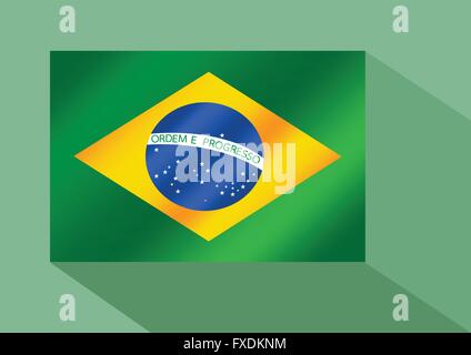 Brazil flag theme idea design Stock Vector