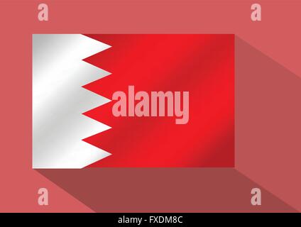Bahrain flag themes idea design Stock Vector