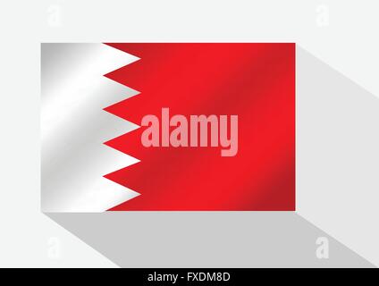Bahrain flag themes idea design Stock Vector