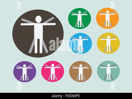 Pictograms people Man Icon Sign Symbol Pictogram Stock Vector Image ...