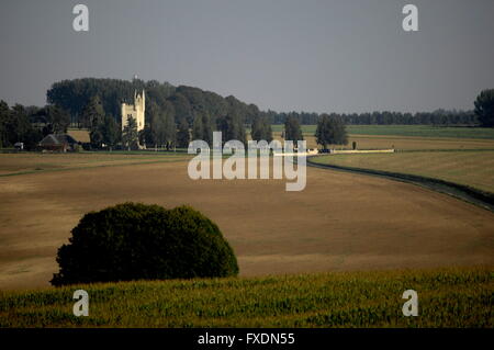 AJAXNETPHOTO. THIEPVAL, FRANCE. - ULSTER TOWER - NATIONAL WAR MEMORIAL OF NORTHERN IRELAND STANDS ON WHAT WAS THE GERMAN FRONT LINE DURING THE BATTLE OF THE SOMME, 1916.  PHOTO:JONATHAN EASTLAND/AJAX  REF:D132409 3655 Stock Photo