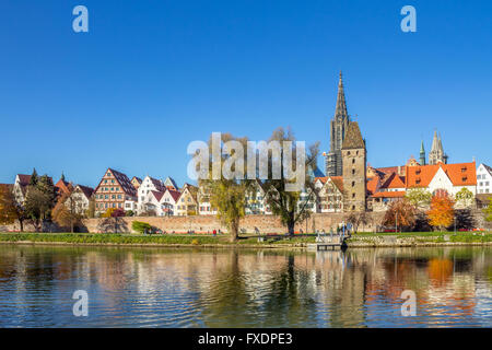 Ulm, waterfront, Church, Baden-Wuerttemberg Stock Photo