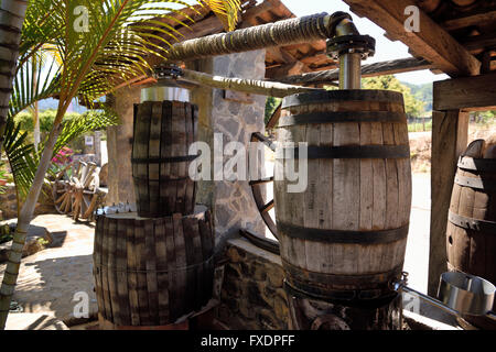 Still for distilling agave wort to produce tequila in San Sebastian del Oeste Mexico Stock Photo