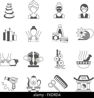 Vector black drop icons set on white background Stock Vector Image ...