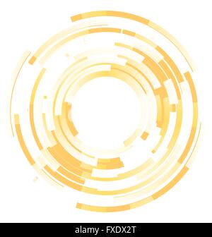 Blended elements striped cut from circles Stock Vector