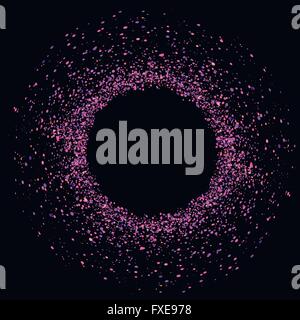 Pink Purple Circle Frame Stock Vector