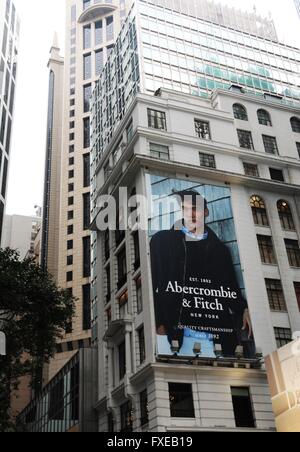 Abercrombie and Fitch store in Hong Kong Stock Photo