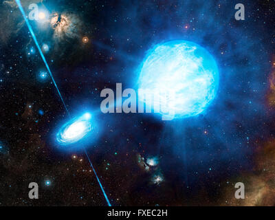 The galaxy system with a bright optical center Elements of this image furnished by NASA Stock Photo