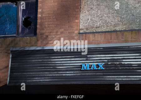 A derelict building in Donibristle Industrial Estate Fife. Stock Photo