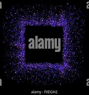 Blue Square Frame Stock Vector