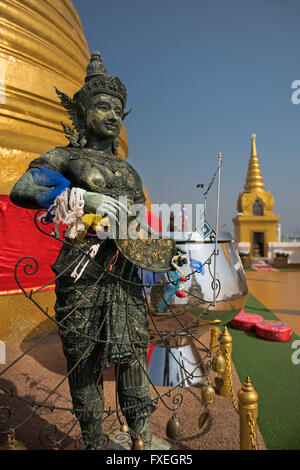 Golden Mount Wat Saket Bangkok Thailand Stock Photo