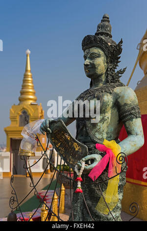 Statue Golden Mount Wat Saket Bangkok Thailand Stock Photo